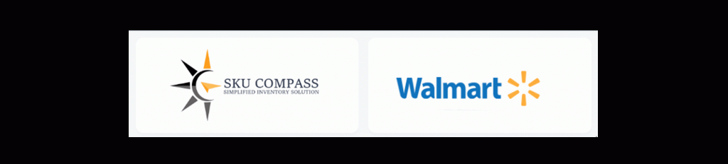 SKU Compass and Walmart logos side by side representing new inventory forecasting integration.