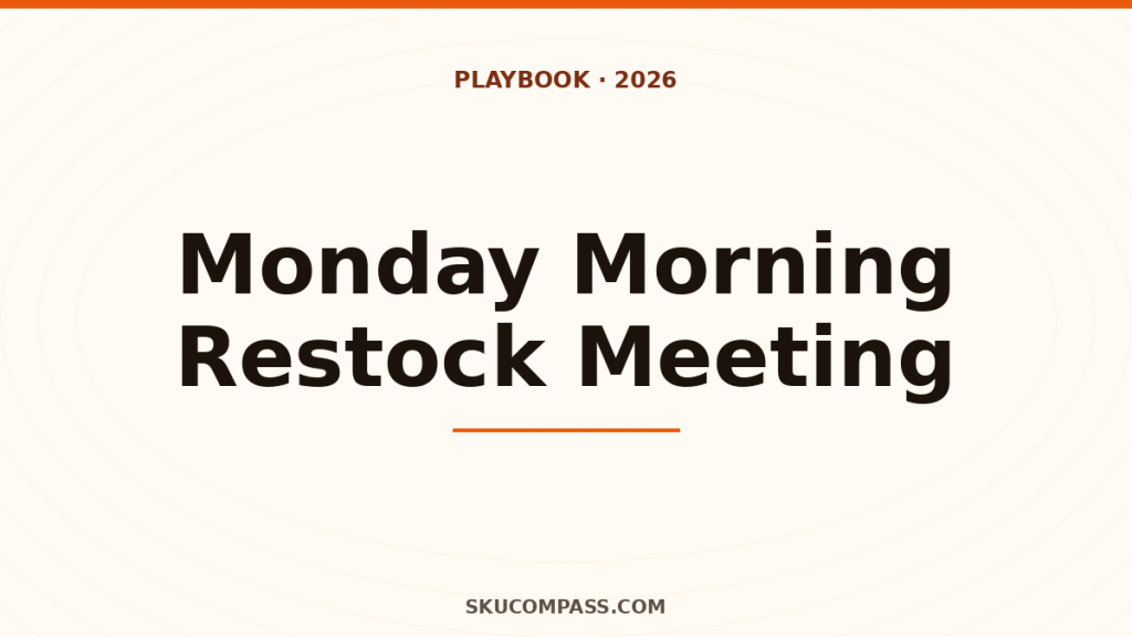 Monday morning inventory review playbook for ecommerce sellers